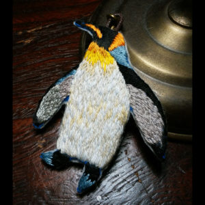 ペンギン　手刺繍　penguin 　embroidery